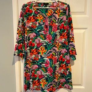 J. Crew Black Floral Cover-up / Dress